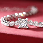 Moissanite Luxury Bracelet – Sterling Silver Sparkle