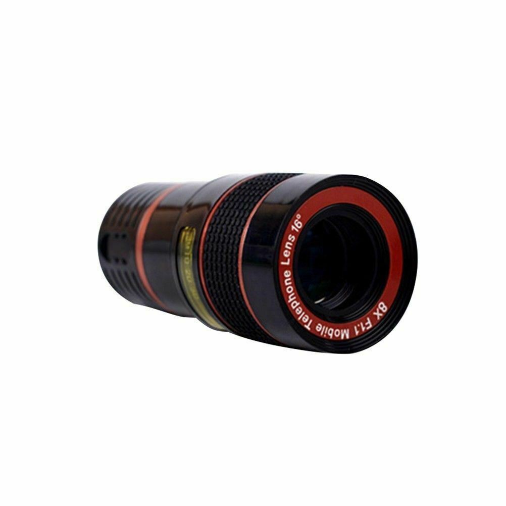 HD 8X Clip-On Zoom Lens for Mobile Phones