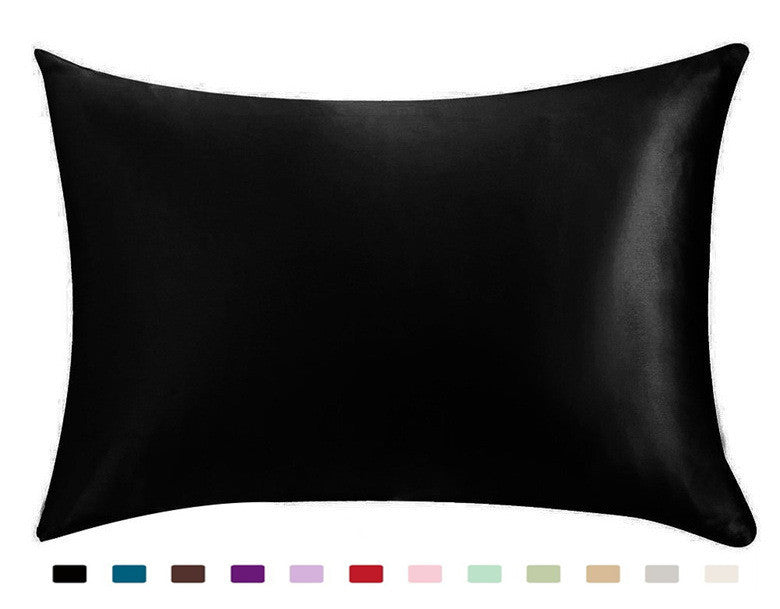 Satin Ice Silk Pillowcase – Solid Color