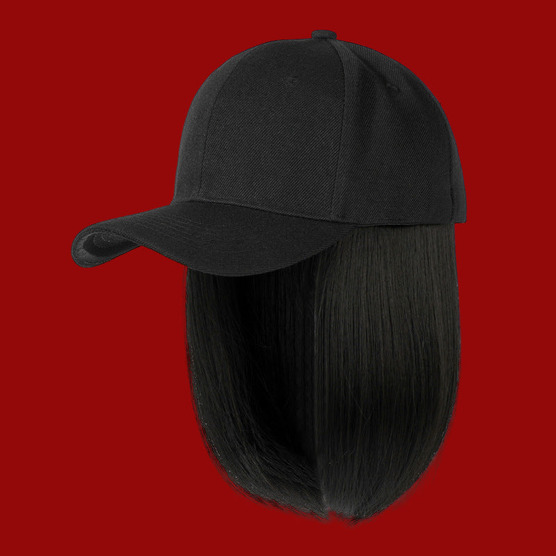 Wig Hat Wig Integrated Bob Head