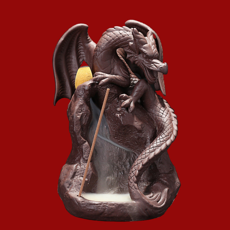 Dragon Zisha Ceramic Incense Burner