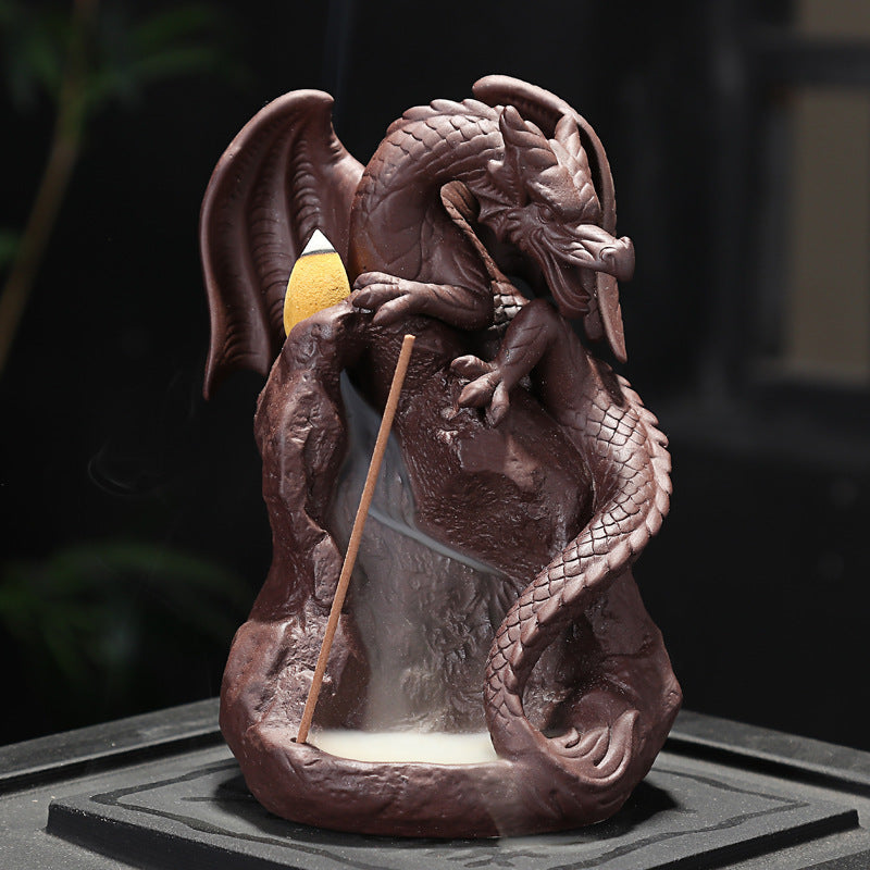 Dragon Zisha Ceramic Incense Burner