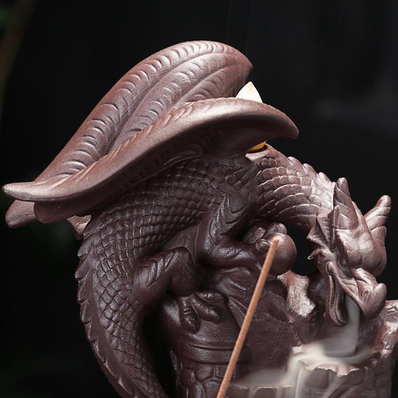 Dragon Zisha Ceramic Incense Burner