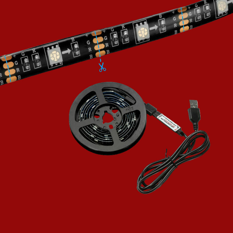 USB RGB LED Strip Light Kit
