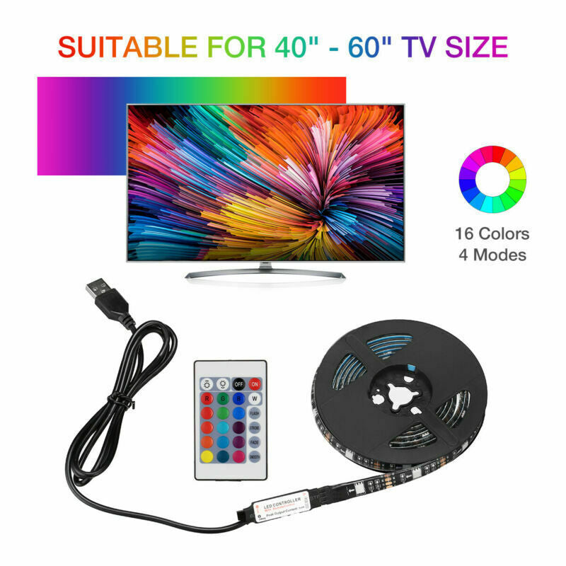 USB RGB LED Strip Light Kit