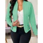 Elegant Lace Contrast Casual Jacket