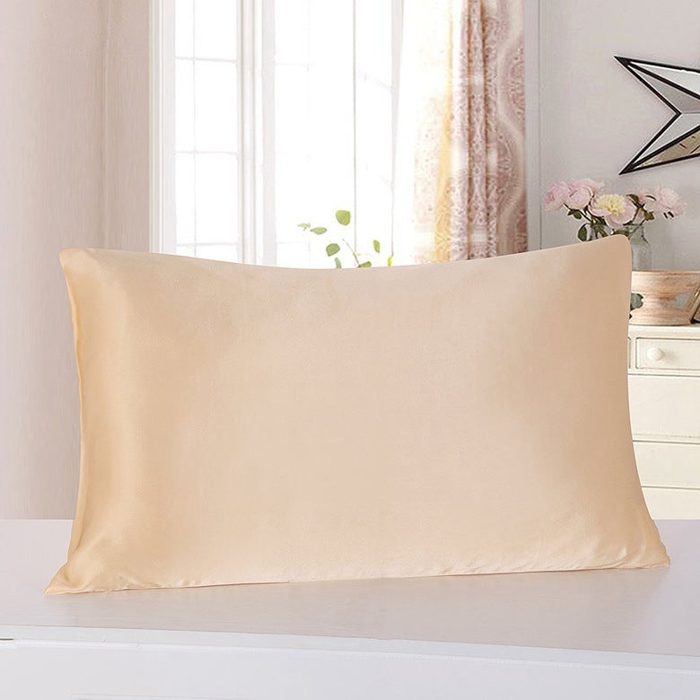 Satin Ice Silk Pillowcase – Solid Color