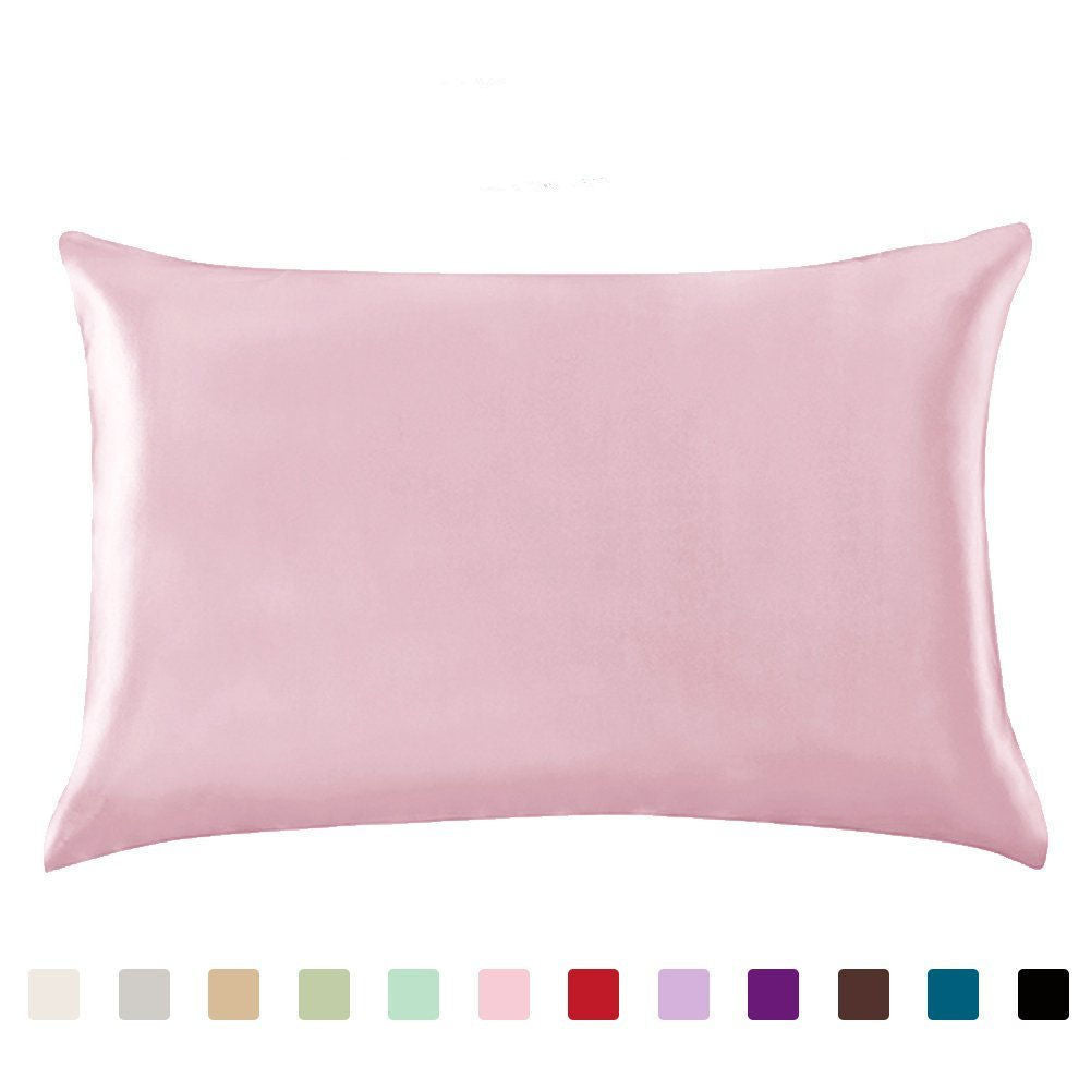 Satin Ice Silk Pillowcase – Solid Color
