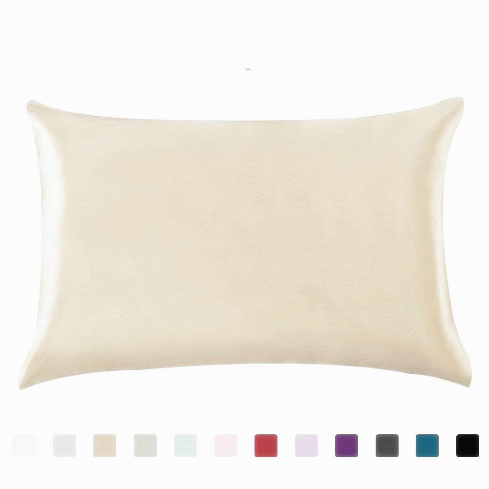 Satin Ice Silk Pillowcase – Solid Color