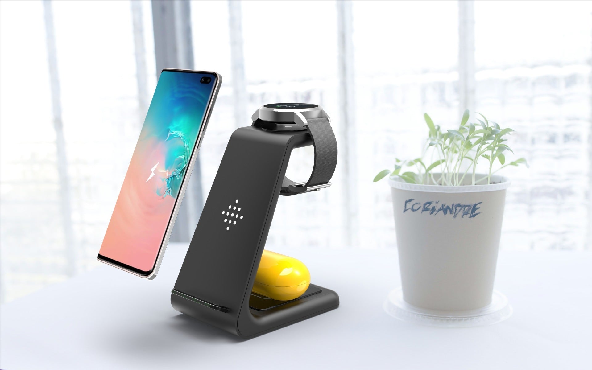 3-in-1 Wireless Fast Charging Station & Phone Dock