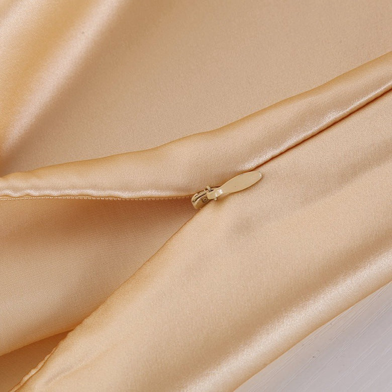 Satin Ice Silk Pillowcase – Solid Color