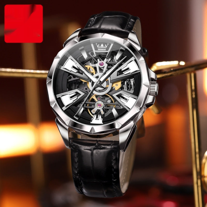 Automatic Mechanical Watch Hollow Waterproof