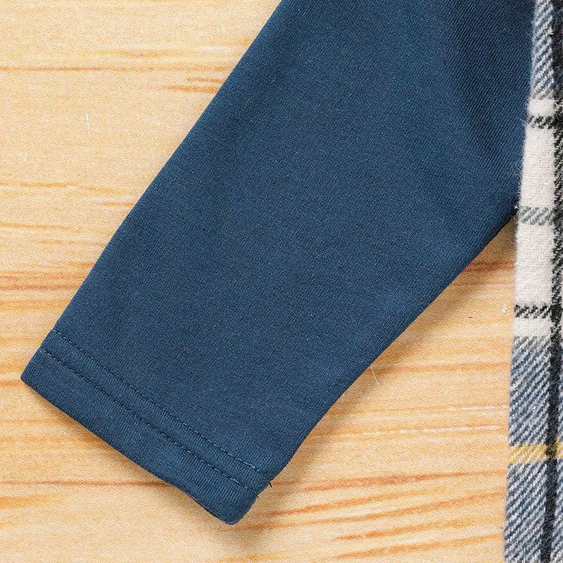 Toddler Boy Plaid Hoodie & Pants Set