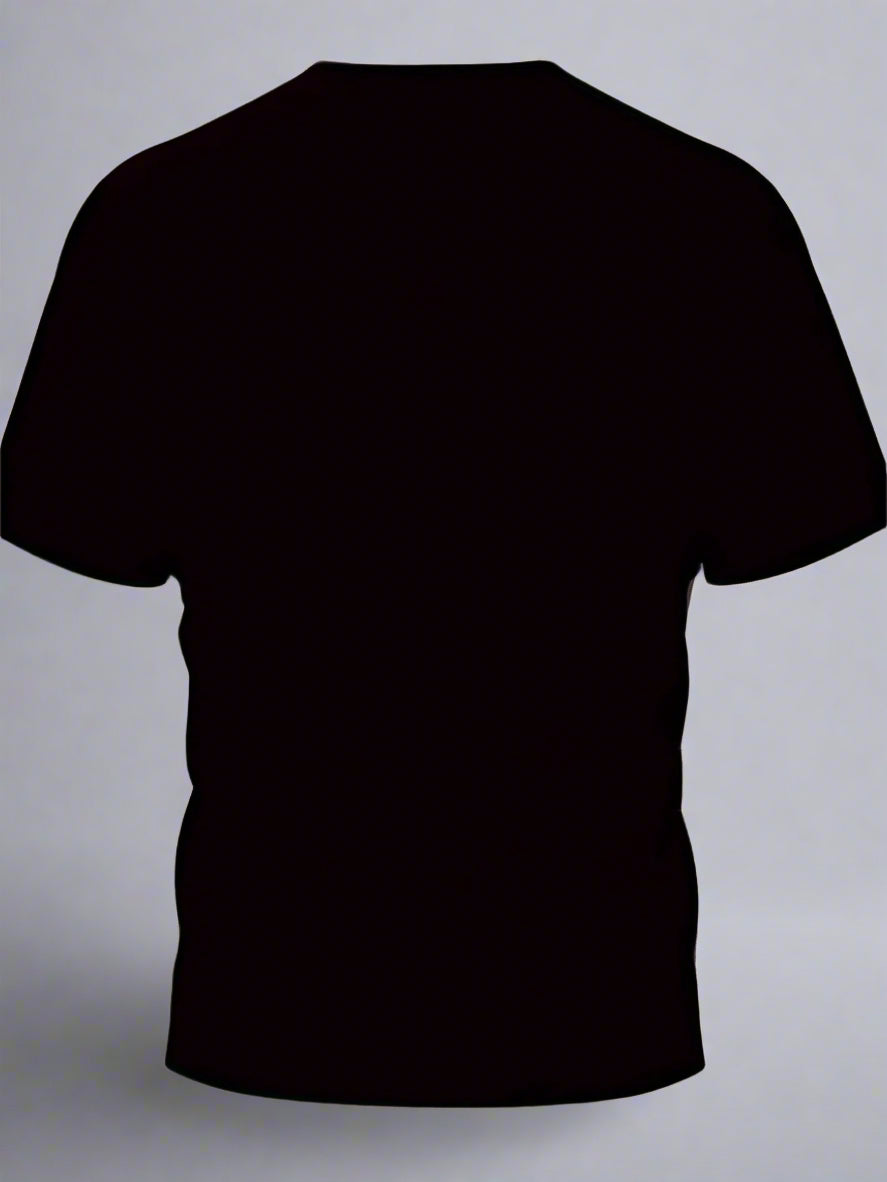 Color Eye Pattern Round Neck T-shirt