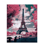 Frameless Diy Landscape Oil Painting