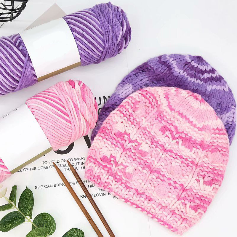 Gradient Milk Cotton Yarn – 8 Strands