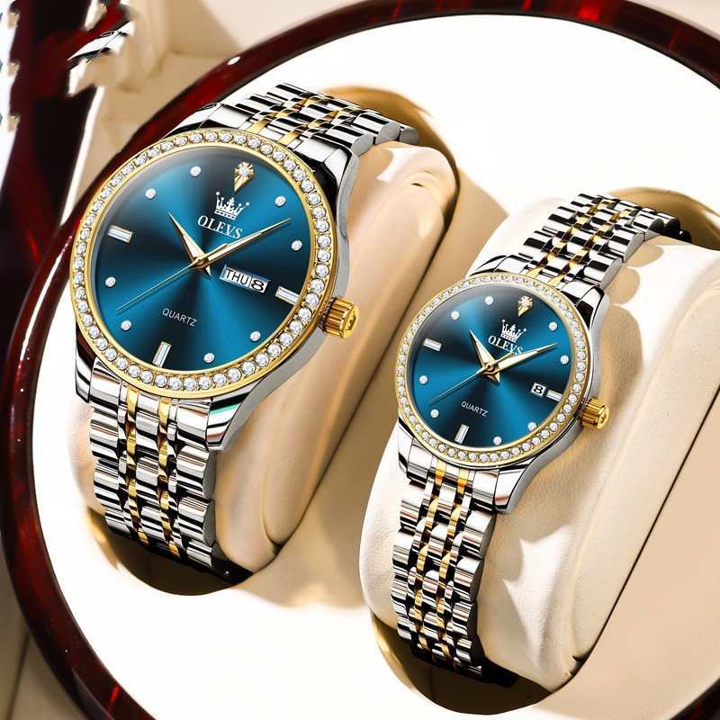 New Diamond-embedded Olevs Waterproof Watch
