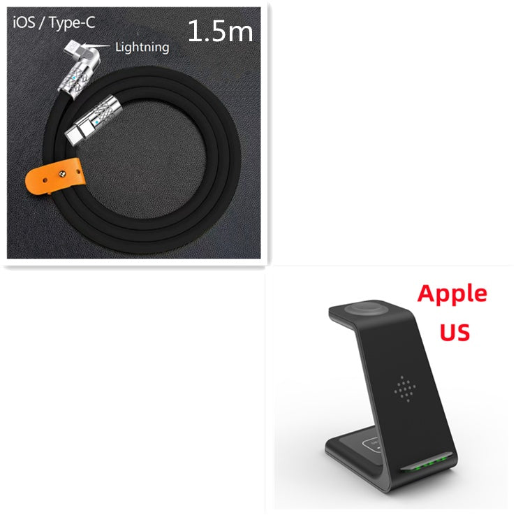 3-in-1 Wireless Fast Charging Station & Phone Dock
