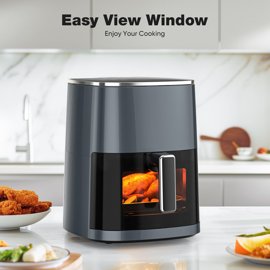 6QT 12-in-1 Square Air Fryer with Window