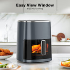 6QT 12-in-1 Square Air Fryer with Window