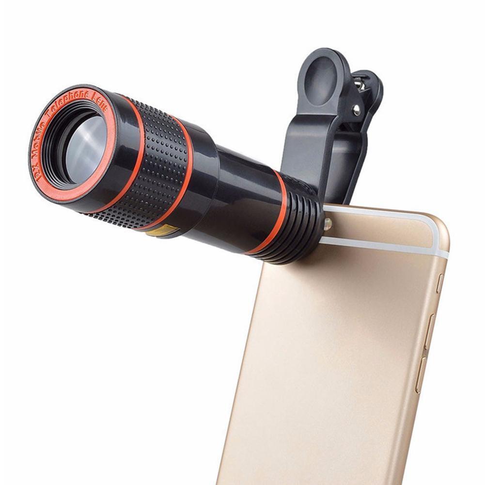 HD 8X Clip-On Zoom Lens for Mobile Phones