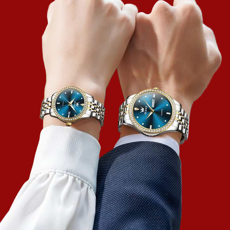 New Diamond-embedded Olevs Waterproof Watch