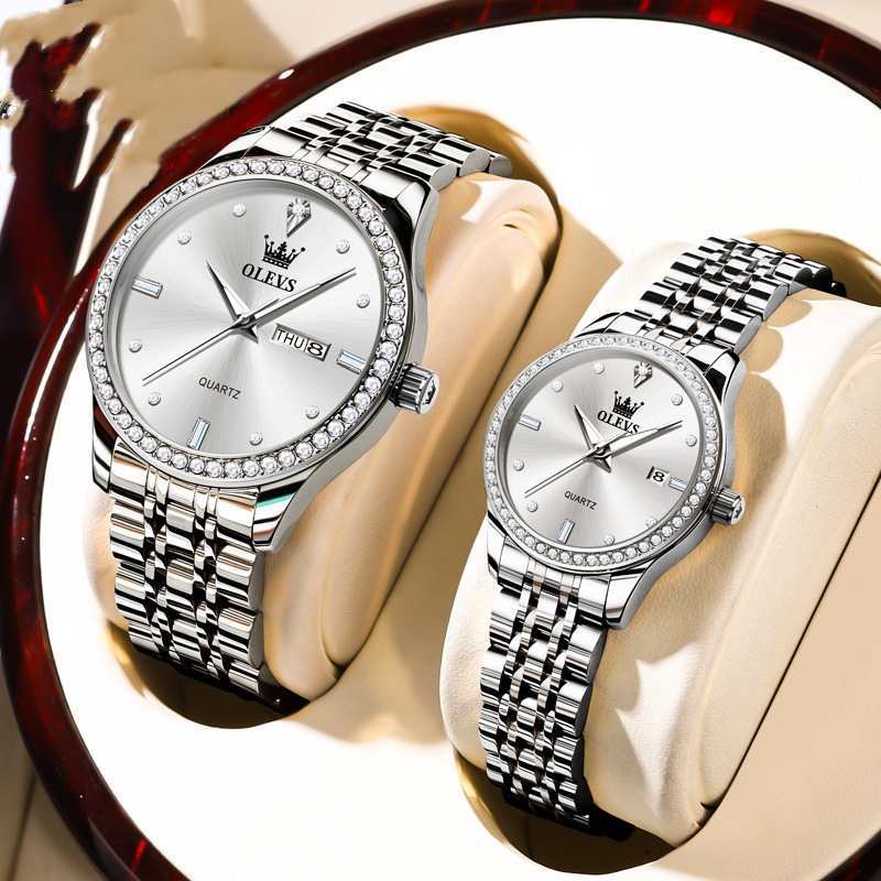 New Diamond-embedded Olevs Waterproof Watch
