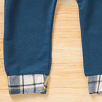Toddler Boy Plaid Hoodie & Pants Set