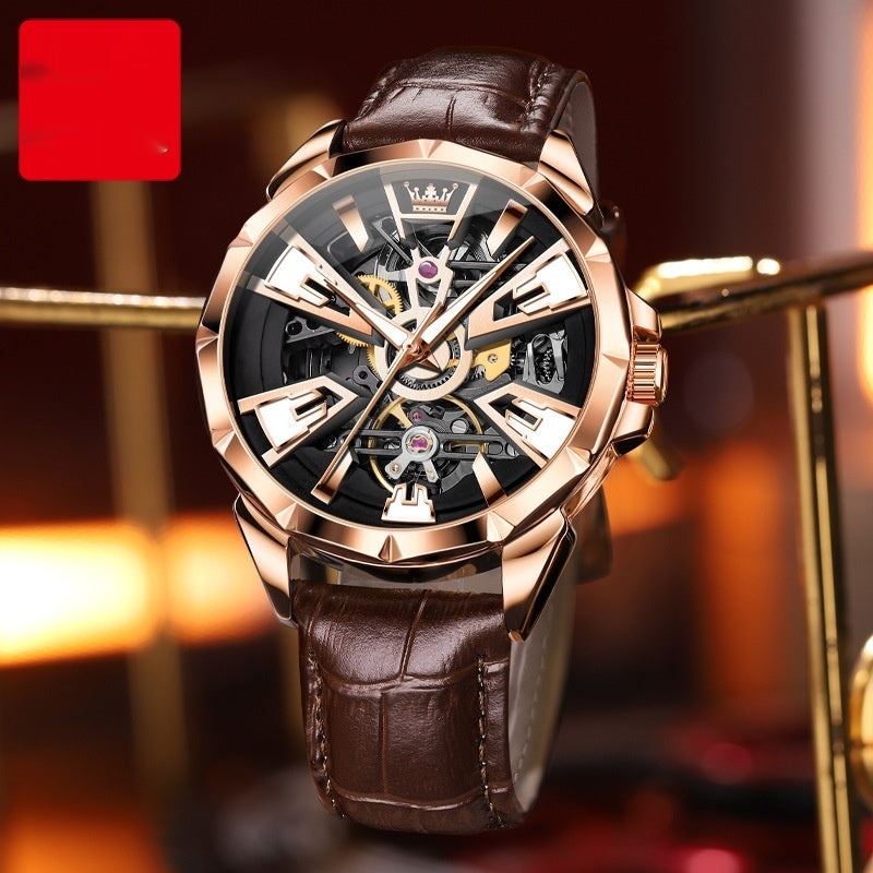 Automatic Mechanical Watch Hollow Waterproof