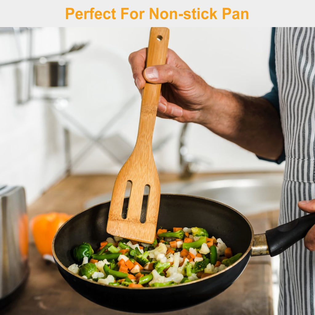 6Pcs Bamboo Wooden Cooking Utensil Set