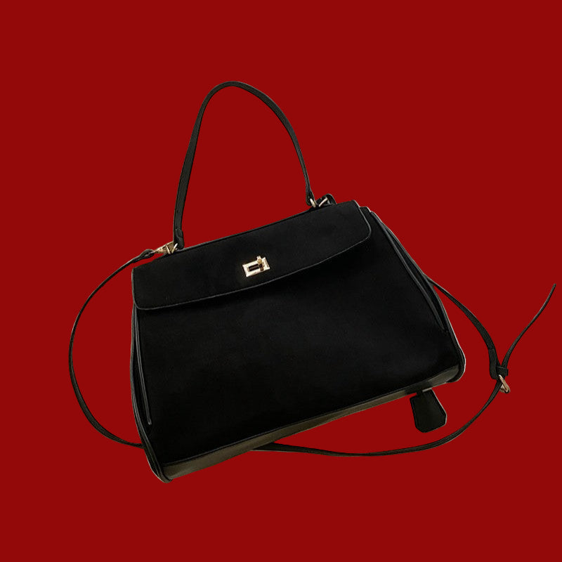 Commuter's All-matching Shoulder Messenger Bag Suede Portable