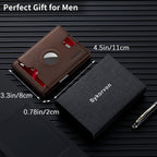 Slim RFID Leather Bifold Wallet with Money Clip
