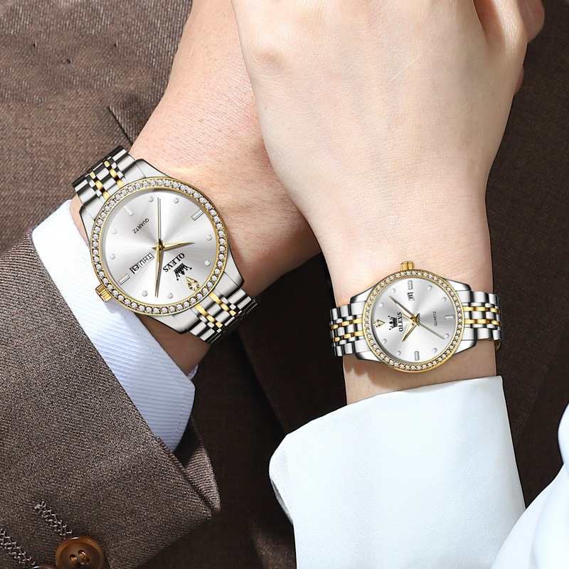 New Diamond-embedded Olevs Waterproof Watch