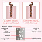 Wireless Automatic Hair Curler – USB Rechargeable, LCD Display, Ceramic Heating