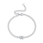 Moissanite Luxury Bracelet – Sterling Silver Sparkle