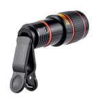 HD 8X Clip-On Zoom Lens for Mobile Phones
