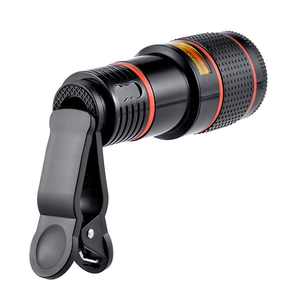HD 8X Clip-On Zoom Lens for Mobile Phones