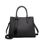 Niche Contrast-Color One-Shoulder Genuine Leather Bag