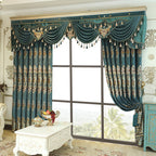 Luxury Embroidered Blackout Curtains – 2-Piece