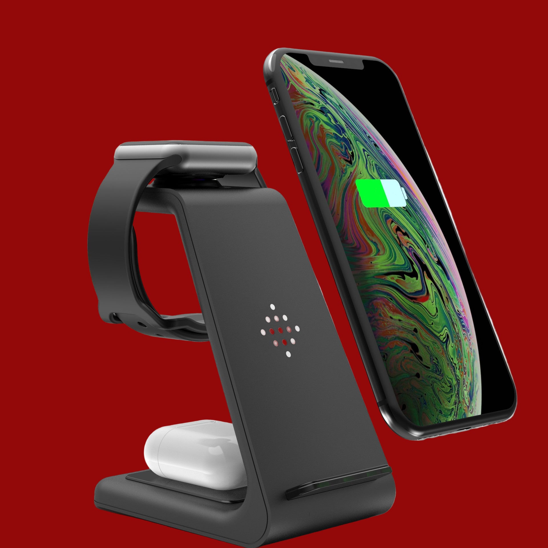 3-in-1 Wireless Fast Charging Station & Phone Dock