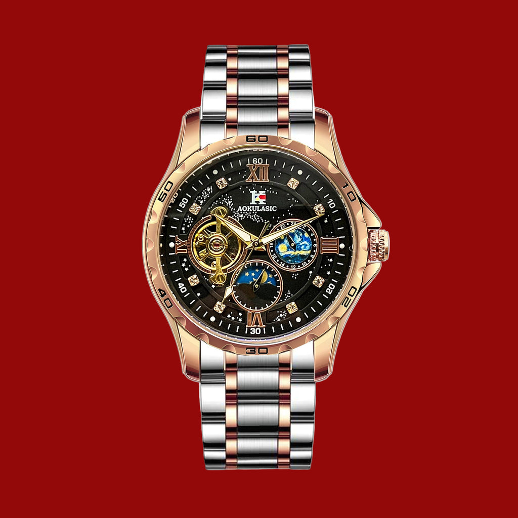 Automatic Mechanical Large Dial Multifunctional Men's Watch