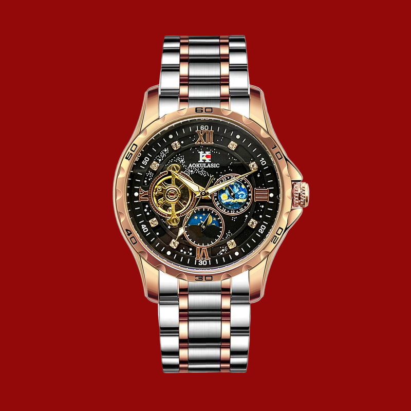 Automatic Mechanical Large Dial Multifunctional Men's Watch
