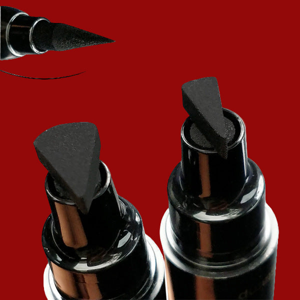 Double-headed wing seal eyeliner