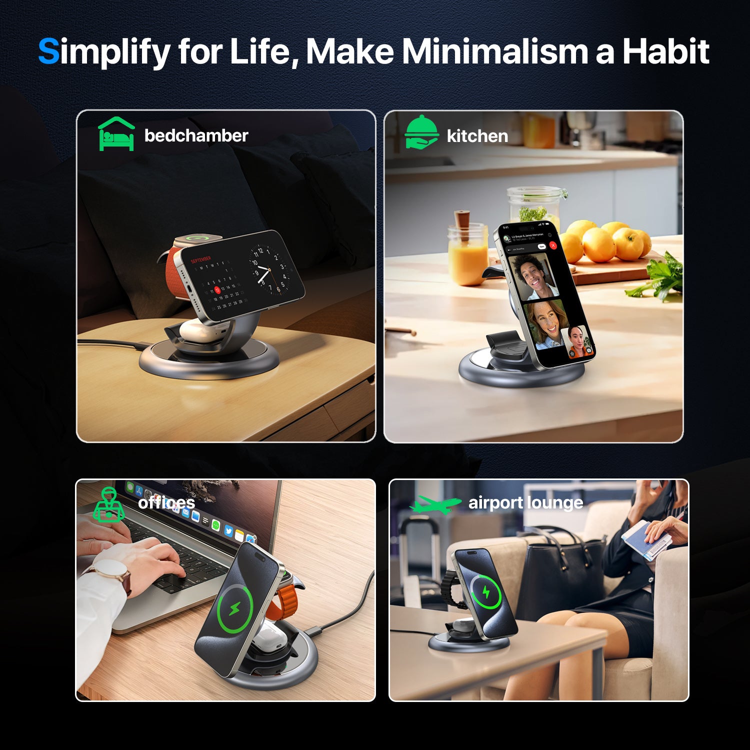 3-in-1 MagSafe Wireless Charging Station