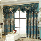 Luxury Embroidered Blackout Curtains – 2-Piece