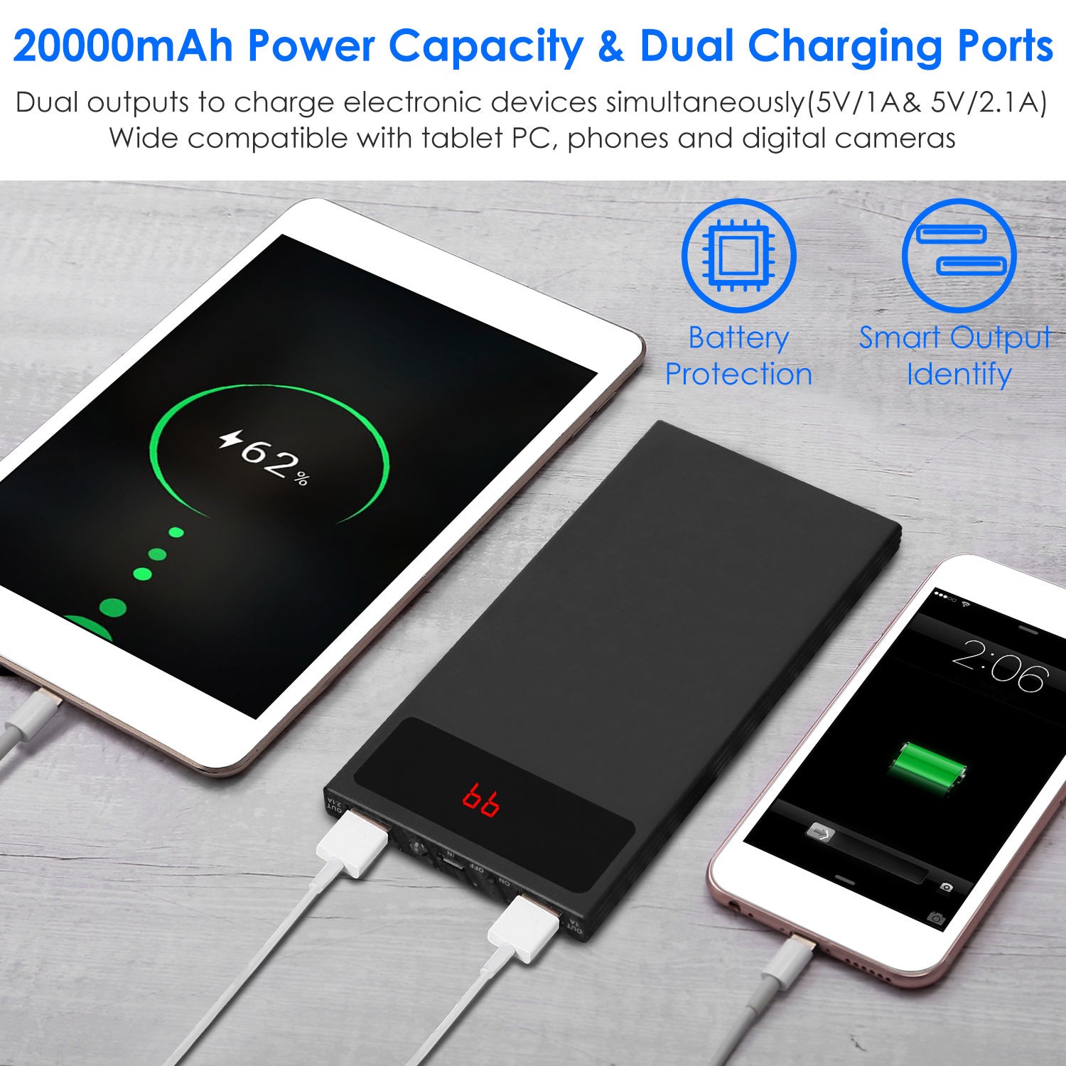20000mAh Ultra-Thin Power Bank
