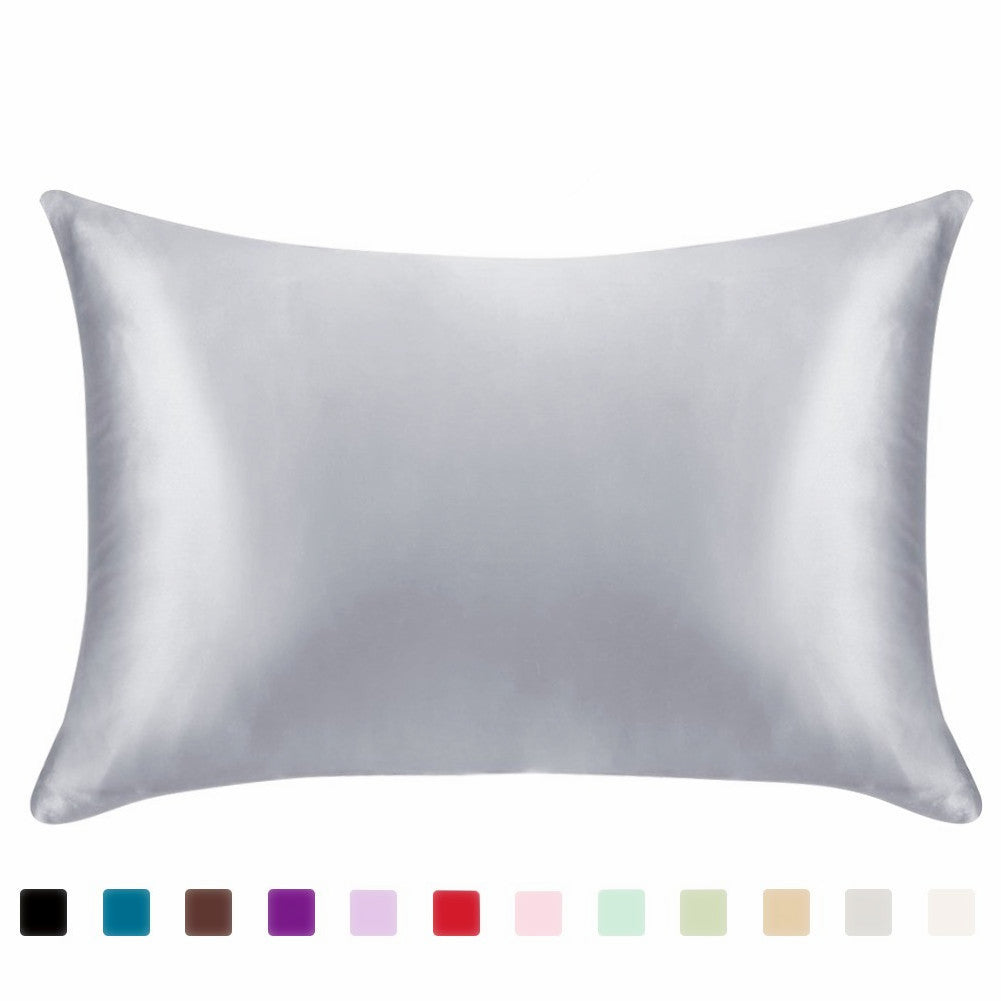 Satin Ice Silk Pillowcase – Solid Color