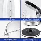 1.8L Glass Electric Kettle with LED Light