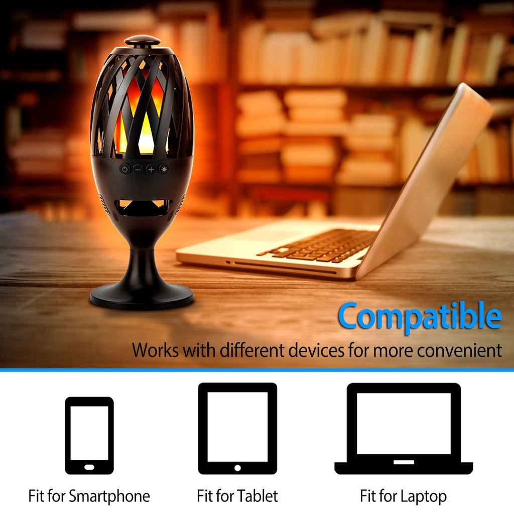 LED Flame Torch Bluetooth Speaker