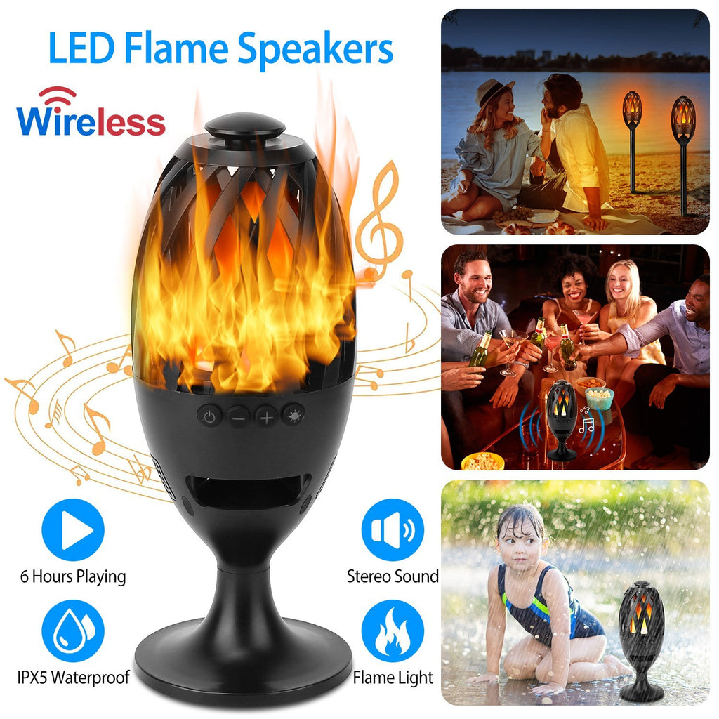LED Flame Torch Bluetooth Speaker